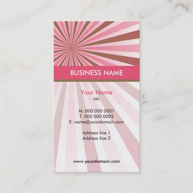 BUSINESS CARD :: rays 6 (Front)