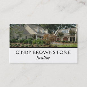 Business Card Realtor Photo Custom Template Plain