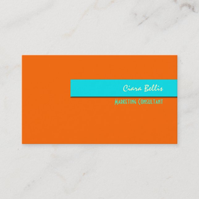 Business Card, sassy {customisable background} Card (Front)