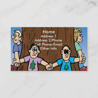 Business Card: Save Our Trees Card