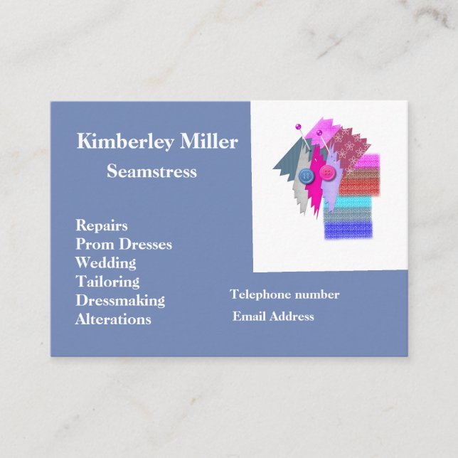 Business card Seamstress (Front)