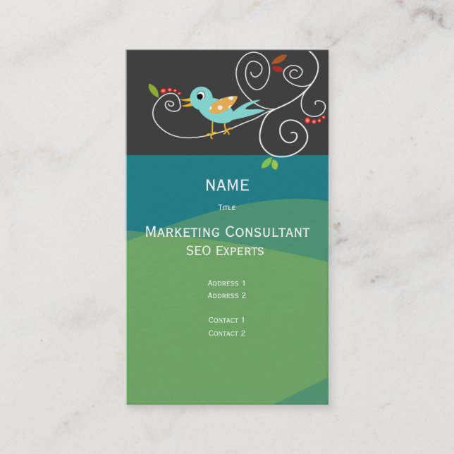 Business Card SEO Marketing Consultant (Front)