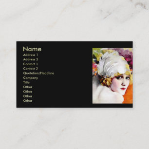 Business card, silent film star Anna Nilsson Card