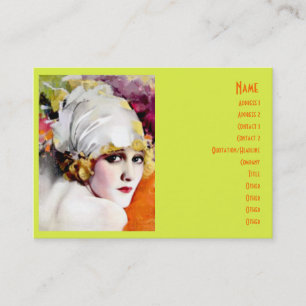Business card, silent film star Anna Nilsson Card