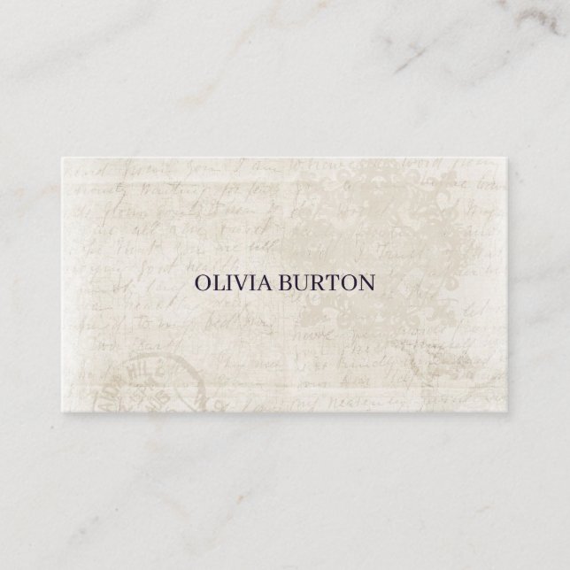 Business card simple style texture background (Front)
