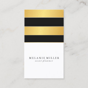 Business Card - Simplistic Foil Stripes