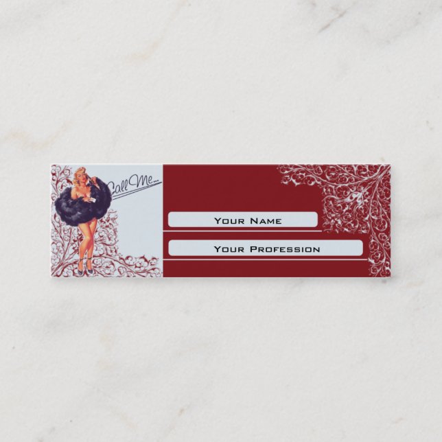 Business Card - Slim - PinUp (Front)