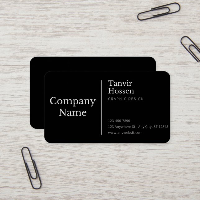 Business Card, Standard, 3.5" x 2.0"  Business Card (Front/Back In Situ)
