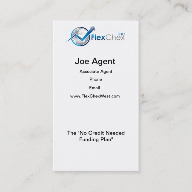 Business Card - Standard Portrait (Front)