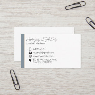 Business Card - Steel Blue