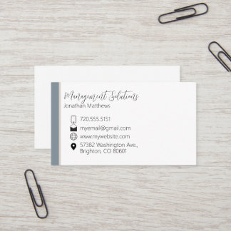 Business Card - Steel Blue