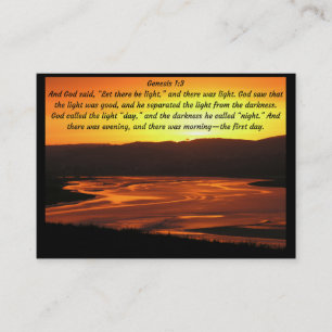 Business card- stunning image and Bible quotation Business Card