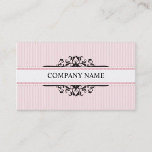 BUSINESS CARD stylish divine vintage pink black