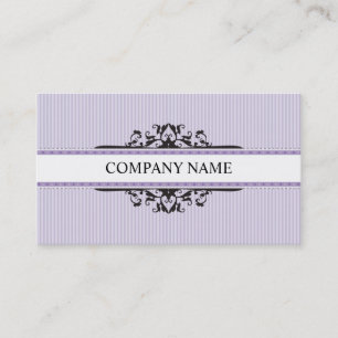 BUSINESS CARD stylish divine vintage purple black