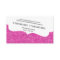 BUSINESS CARD stylish glitter sparkle bold pink