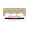 BUSINESS CARD stylish glitter sparkle gold pink