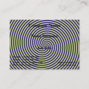 Business Card Swirl in Green Blue and Violet