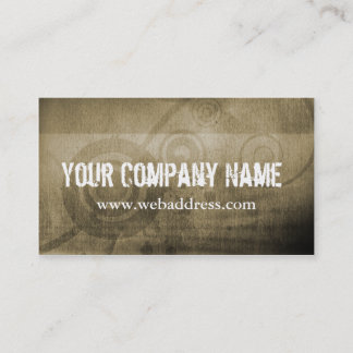 Business Card: Tan Grunge Card