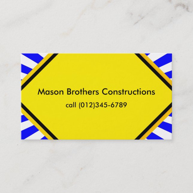 business card template (Front)