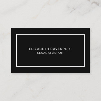 BUSINESS card template black