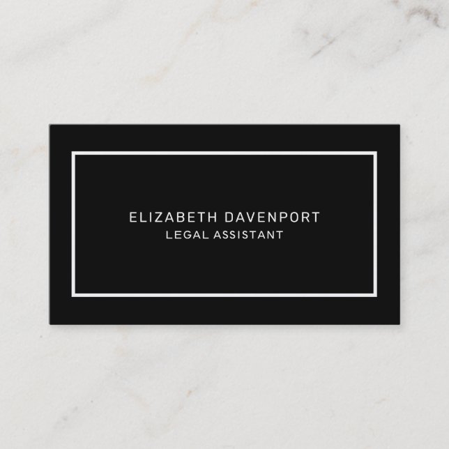 BUSINESS card template black (Front)