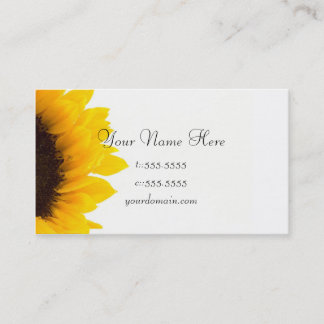 Business Card Template **Bold Sunflower