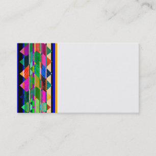business card template colourful pattern abstract