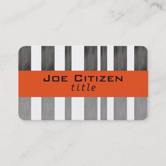 business card template custom modern chic design (Front)