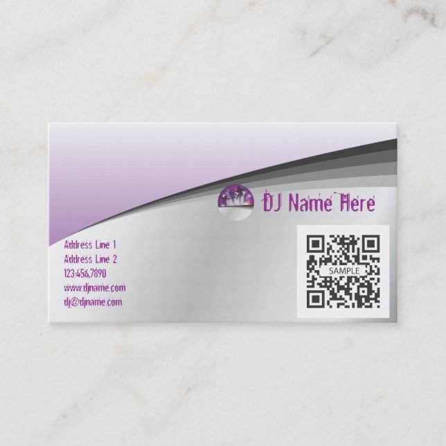 Business Card Template Dance (Front)