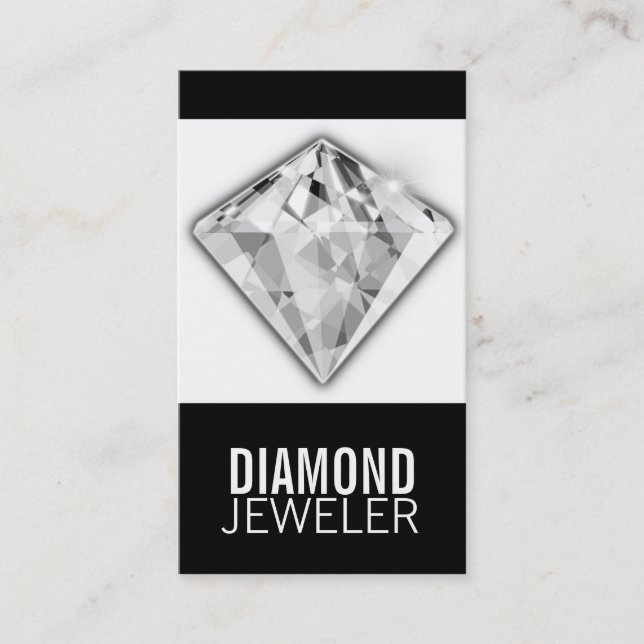 Business Card Template Diamond (Front)