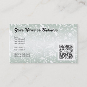 Business Card Template Floral Generic