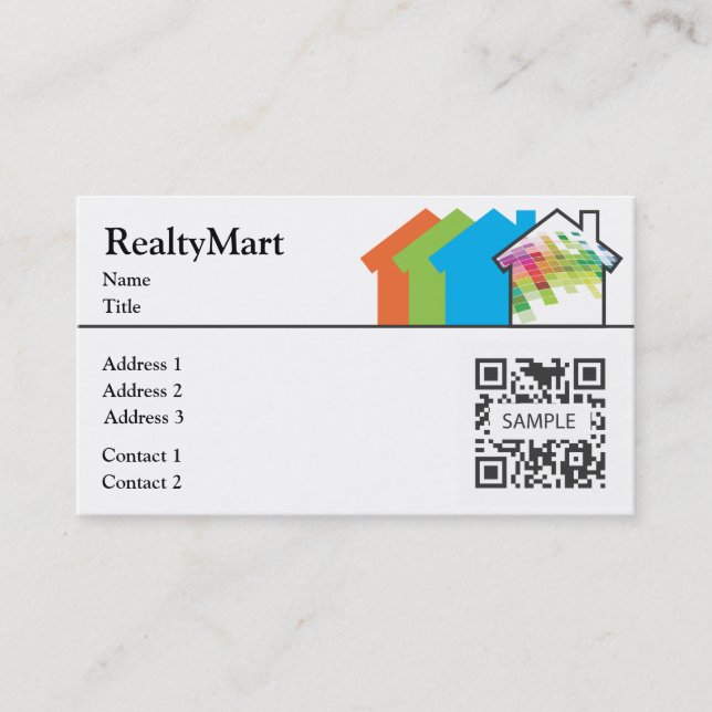 Business Card Template House Realtors (Front)