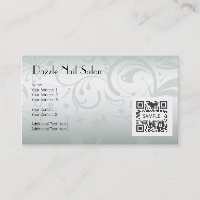 Business Card Template Nail Salon (Front)