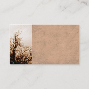business card template nature art vintage style