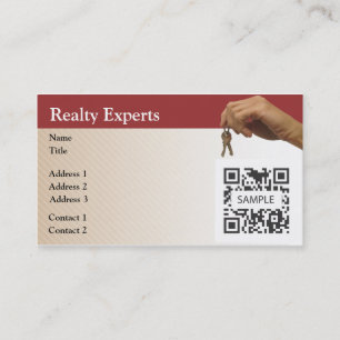 Business Card Template Realty Experts