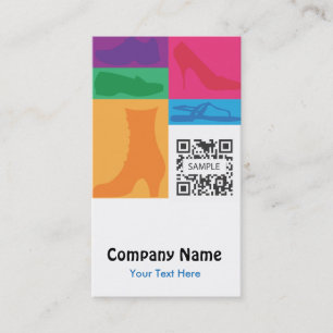 Business Card Template Retail Shoes