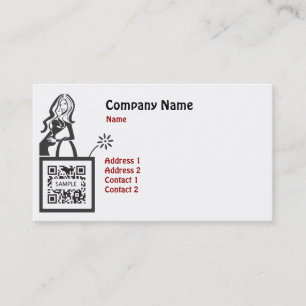 Business Card Template Shop Girl