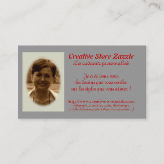 Business card template to customise -
