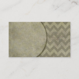 business card template vintage look chevron