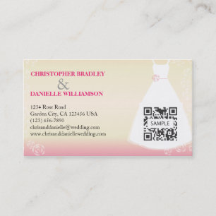 Business Card Template Wedding