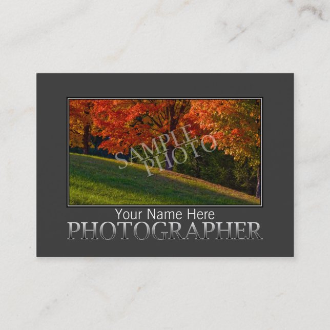 Business Card Templates For Photographers | DIY (Front)