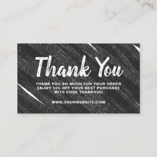 Business Card Thank you Order Modern Simple