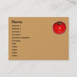 BUSINESS CARD TOMATO DESIGN