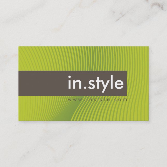 BUSINESS CARD :: trendy modern sway L6 (Front)