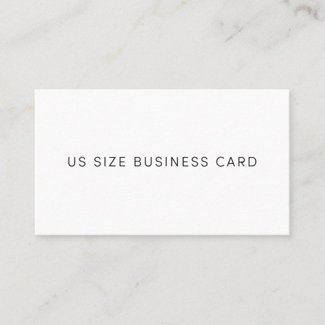 Business card US size (Front)