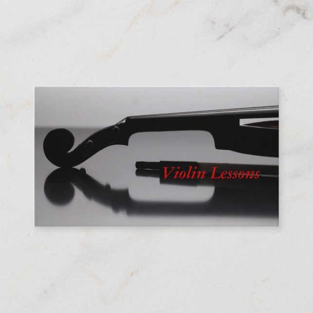 Business Card: Violin Lessons Card (Front)