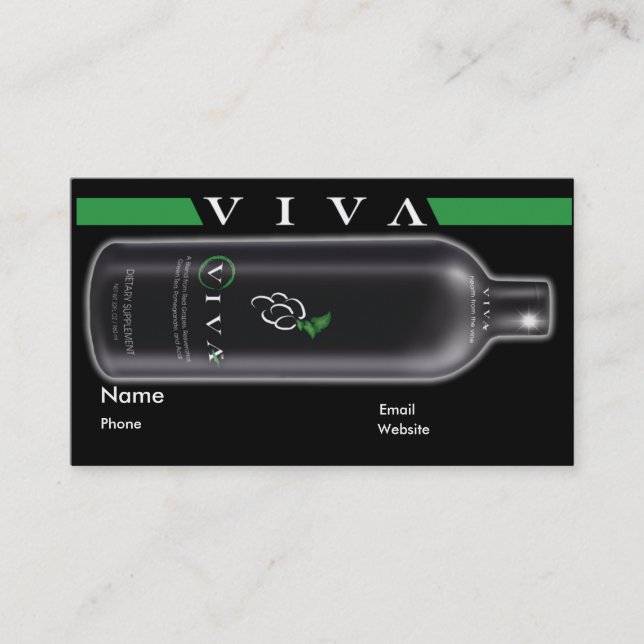Business Card Viva Black (Front)