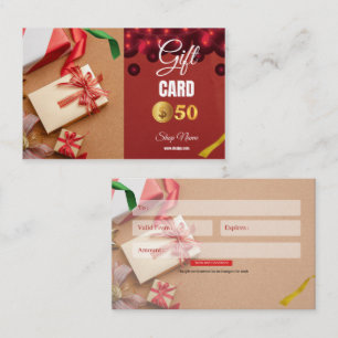 Business Card voucher $50