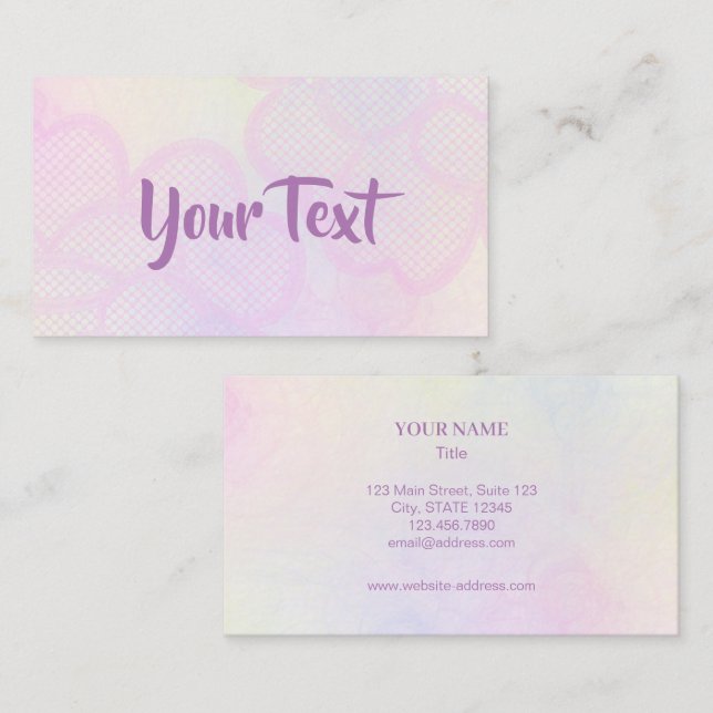 Business Card -  Watercolor (Front/Back)