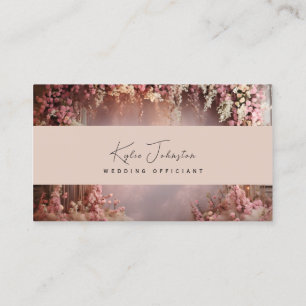 Business Card, Wedding Officiant soft tones Business Card